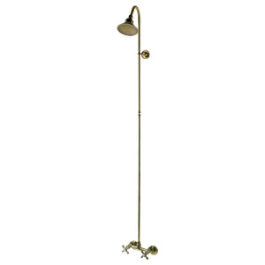 Vintage CCK2133 Shower Combo, Antique Brass