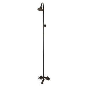 Vintage CCK2675 Two-Handle 2-Hole Wall Mount Clawfoot Tub Faucet Package with Shower Combo, Oil Rubbed Bronze