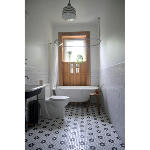 Vintage CCK3188AL Three-Handle 2-Hole Tub Wall Mount Clawfoot Tub Faucet Package with Shower Enclosure, Brushed Nickel