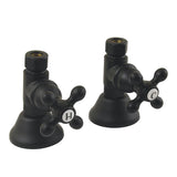 Trimscape CCK44150AX 1/2-Inch FIP x 1/2-Inch OD Comp Quarter-Turn Straight Stop Valve, Matte Black