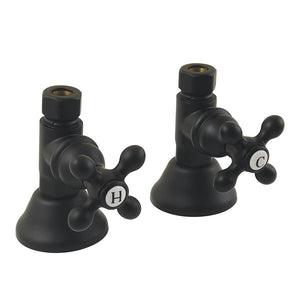 Trimscape CCK44150AX 1/2-Inch FIP x 1/2-Inch OD Comp Quarter-Turn Straight Stop Valve, Matte Black