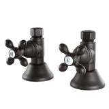 Trimscape CCK44155AX 1/2-Inch FIP x 1/2-Inch OD Comp Quarter-Turn Straight Stop Valve, Oil Rubbed Bronze