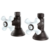 Trimscape CCK44155PX 1/2-Inch FIP x 1/2-Inch OD Comp Quarter-Turn Straight Stop Valve, Oil Rubbed Bronze
