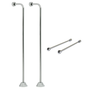 Vintage CCK461 Single Offset Supply Line with Wall Bracket Combo, Polished Chrome