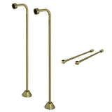 Vintage CCK463 Single Offset Supply Line with Wall Bracket Combo, Antique Brass