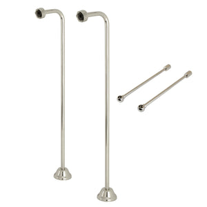 Vintage CCK466 Single Offset Supply Line with Wall Bracket Combo, Polished Nickel