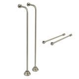 Vintage CCK468 Single Offset Supply Line with Wall Bracket Combo, Brushed Nickel