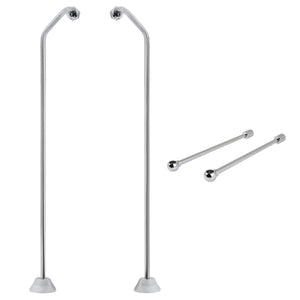 Vintage CCK471 Double Offset Supply Line with Wall Bracket Combo, Polished Chrome