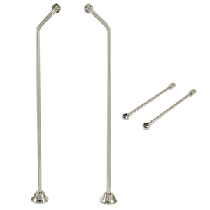 Vintage CCK476 Double Offset Supply Line with Wall Bracket Combo, Polished Nickel
