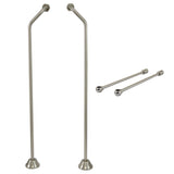 Vintage CCK478 Double Offset Supply Line with Wall Bracket Combo, Brushed Nickel