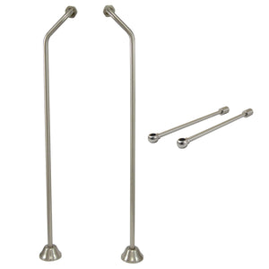 Vintage CCK478 Double Offset Supply Line with Wall Bracket Combo, Brushed Nickel