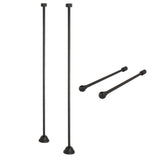 Vintage CCK485 Straight Supply Line with Wall Bracket Combo, Oil Rubbed Bronze
