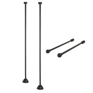 Vintage CCK485 Straight Supply Line with Wall Bracket Combo, Oil Rubbed Bronze