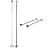 Vintage CCK488 Straight Supply Line with Wall Bracket Combo, Brushed Nickel
