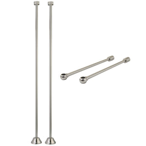 Vintage CCK488 Straight Supply Line with Wall Bracket Combo, Brushed Nickel