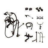 Vintage CCK5105AX Two-Handle 2-Hole Freestanding Clawfoot Tub Faucet Package with Supply Line, Oil Rubbed Bronze