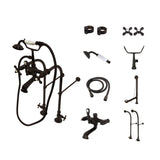 Vintage CCK5175AX Two-Handle 2-Hole Freestanding Clawfoot Tub Faucet Package with Supply Line, Oil Rubbed Bronze