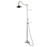 Vintage CCK6178 Tub Wall Mount Rain Drop Shower System with Hand Shower, Brushed Nickel