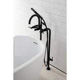 Concord CCK8100DL Freestanding Tub Faucet with Supply Line and Stop Valve, Matte Black