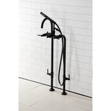 Concord CCK8100DL Freestanding Tub Faucet with Supply Line and Stop Valve, Matte Black