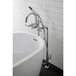 Concord CCK8101DKL Freestanding Tub Faucet with Supply Line and Stop Valve, Polished Chrome