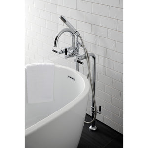 Concord CCK8101DKL Freestanding Tub Faucet with Supply Line and Stop Valve, Polished Chrome