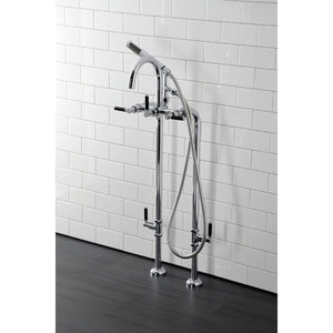 Concord CCK8101DKL Freestanding Tub Faucet with Supply Line and Stop Valve, Polished Chrome