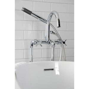 Concord CCK8101DX Freestanding Tub Faucet with Supply Line and Stop Valve, Polished Chrome