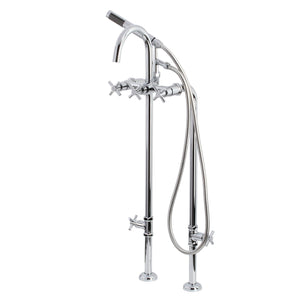Concord CCK8101DX Freestanding Tub Faucet with Supply Line and Stop Valve, Polished Chrome