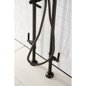 Concord CCK8105DKL Freestanding Tub Faucet with Supply Line and Stop Valve, Oil Rubbed Bronze