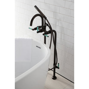 Concord CCK8105DKL Freestanding Tub Faucet with Supply Line and Stop Valve, Oil Rubbed Bronze