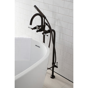 Concord CCK8105DKL Freestanding Tub Faucet with Supply Line and Stop Valve, Oil Rubbed Bronze
