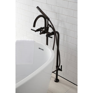 Concord CCK8105DKL Freestanding Tub Faucet with Supply Line and Stop Valve, Oil Rubbed Bronze