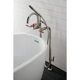 Concord CCK8106DKL Freestanding Tub Faucet with Supply Line and Stop Valve, Polished Nickel