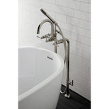 Concord CCK8106DL Freestanding Tub Faucet with Supply Line and Stop Valve, Polished Nickel