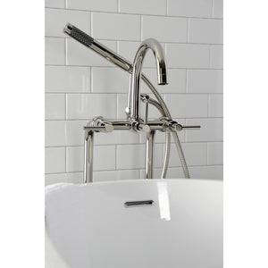 Concord CCK8106DL Freestanding Tub Faucet with Supply Line and Stop Valve, Polished Nickel