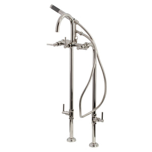 Concord CCK8106DL Freestanding Tub Faucet with Supply Line and Stop Valve, Polished Nickel
