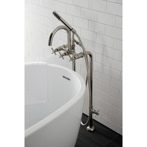 Concord CCK8106DX Freestanding Tub Faucet with Supply Line and Stop Valve, Polished Nickel