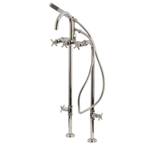 Concord CCK8106DX Freestanding Tub Faucet with Supply Line and Stop Valve, Polished Nickel