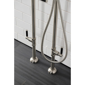 Concord CCK8108DKL Freestanding Tub Faucet with Supply Line and Stop Valve, Brushed Nickel