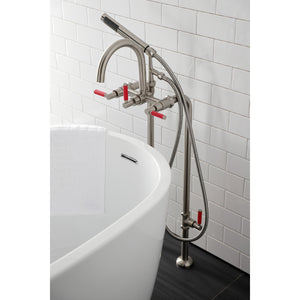 Concord CCK8108DKL Freestanding Tub Faucet with Supply Line and Stop Valve, Brushed Nickel
