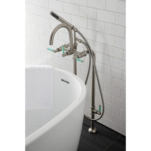 Concord CCK8108DKL Freestanding Tub Faucet with Supply Line and Stop Valve, Brushed Nickel