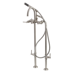 Concord CCK8108DL Freestanding Tub Faucet with Supply Line and Stop Valve, Brushed Nickel