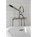 Concord CCK8108DX Freestanding Tub Faucet with Supply Line and Stop Valve, Brushed Nickel