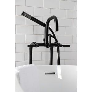 Concord CCK8400DKL Freestanding Tub Faucet with Supply Line and Stop Valve, Matte Black