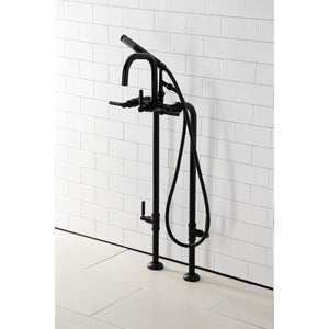 Concord CCK8400DKL Freestanding Tub Faucet with Supply Line and Stop Valve, Matte Black