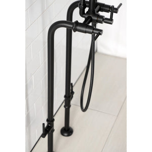 Concord CCK8400DL Freestanding Tub Faucet with Supply Line and Stop Valve, Matte Black