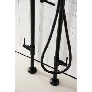 Concord CCK8400DL Freestanding Tub Faucet with Supply Line and Stop Valve, Matte Black