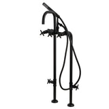 Concord CCK8400DX Freestanding Tub Faucet with Supply Line and Stop Valve, Matte Black