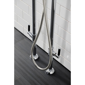 Concord CCK8401DKL Freestanding Tub Faucet with Supply Line and Stop Valve, Polished Chrome